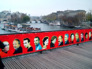 Pont des Arts exhibition.