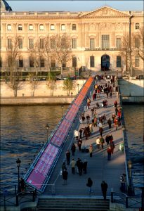 Pont des Arts exhibition.